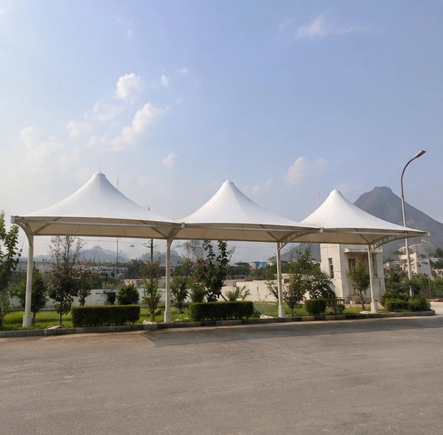 Minda Projects Ltd tensile structure, Ekra Decor &mdash; photograph 2